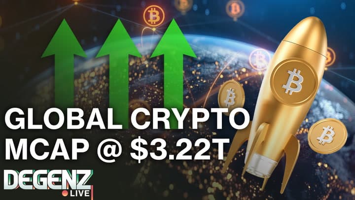 Global Crypto MCap bis zu $3.22 Trillion! XRP bis 12%! Japan Endorse Crypto! Angst zurück zu Neutral!